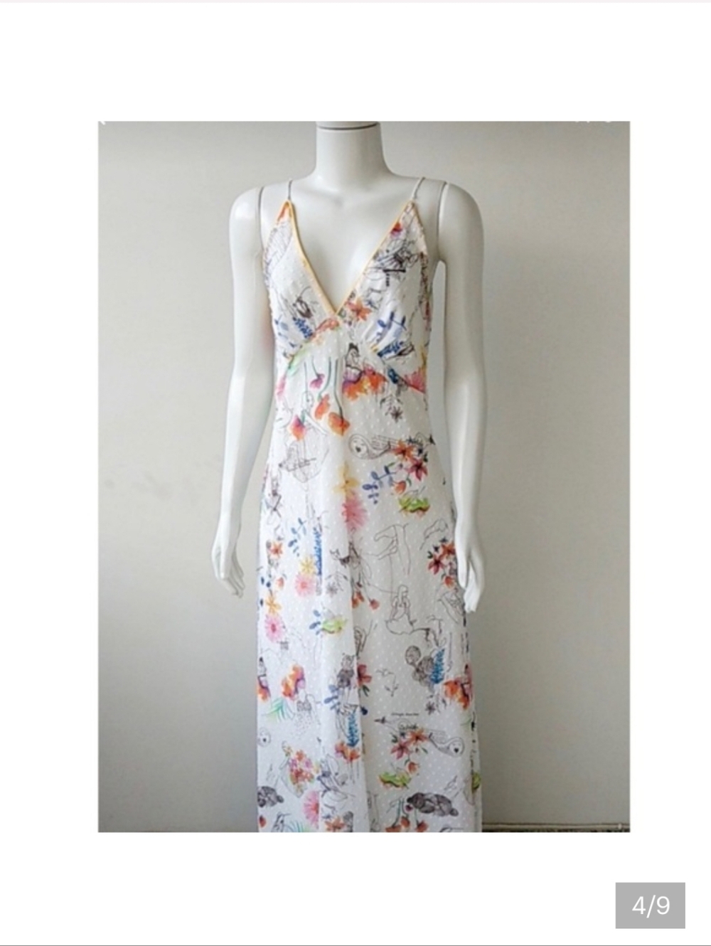 FARM Rio White Floral V-Neck Maxi Dress - Picture 4 of 5